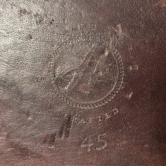 Bespoke Hand Crafted Leather Brown Chelsea Boots 45 US 11.5 - Picture 5 of 6